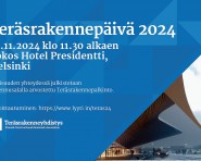 Teräsrakennepäivä 2024 - tiistai 19.11.2024 klo 11:30